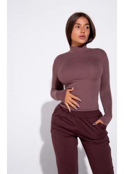 Лонгслив Slim Brown