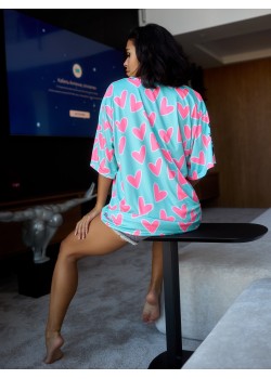 Футболка Bona Fashion: OVERSIZE T-shirt "Meow Criminal"